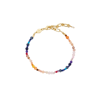 Shop Anni Lu Sundowner 18kt Gold-plated Bracelet In Multicoloured