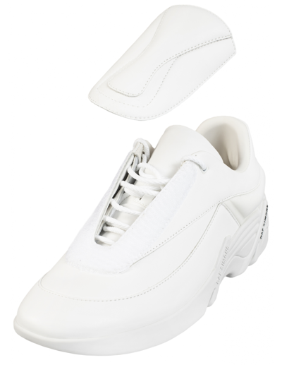 Raf Simons Leather Antei Sneakers In White In White