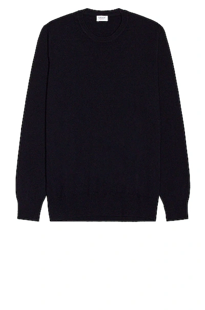 Shop Ghiaia Cashmere Cashmere Crewneck In Navy