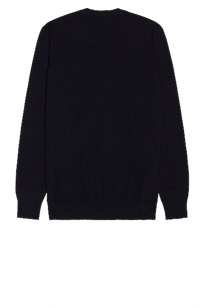 Shop Ghiaia Cashmere Cashmere Crewneck In Navy