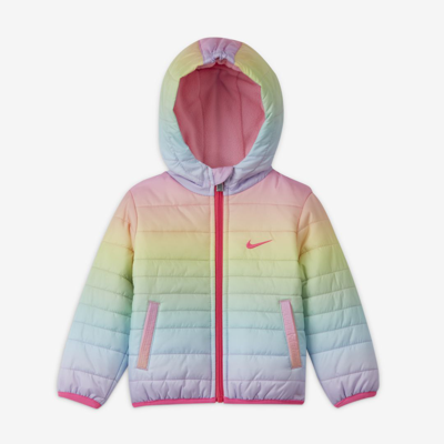 Shop Nike Baby (12-24m) Puffer Jacket In Rainbow
