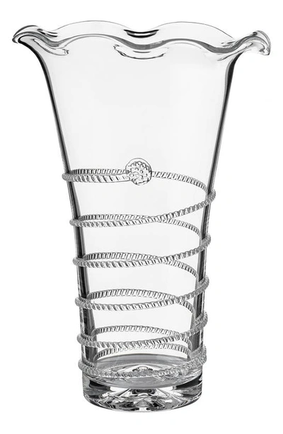 Shop Juliska Amalia Flared Glass Vase In Clear