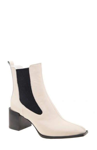 Shop Bcbgeneration Darxi Square Toe Boot In Bianca Leather