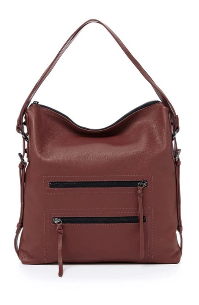 Shop Botkier Chelsea Convertible Leather Hobo In Malbec
