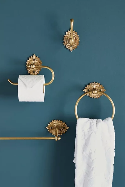 Anthropologie Demeter Towel Bar In Brown