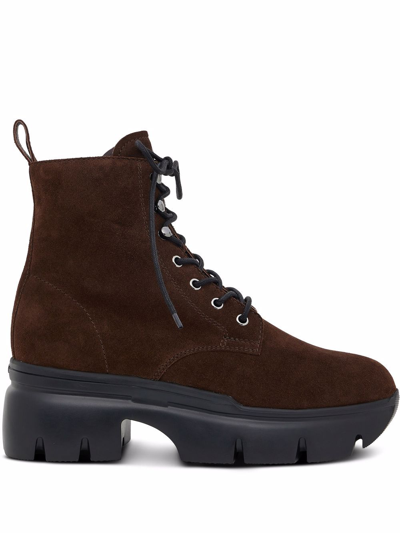 Shop Giuseppe Zanotti Apocalypse Lace-up Boots In Braun