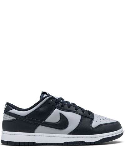 Shop Nike Dunk Low "georgetown" Sneakers In Blue