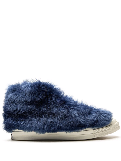 Shop Converse X Ambush Chuck 70 Fuzzy Hi Sneakers In Blue