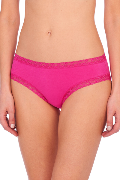 Shop Natori Intimates Bliss Girl Comfortable Brief Panty Underwear In Electric Pink