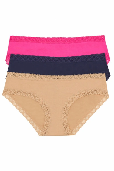 Shop Natori Bliss Girl Brief 3 Pack In Cafe