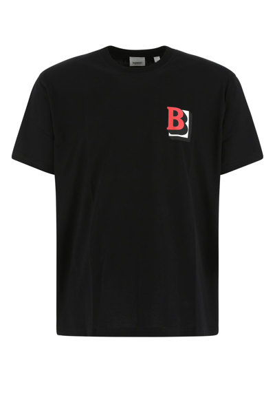 Shop Burberry Black Cotton T-shirt  Nd  Uomo M