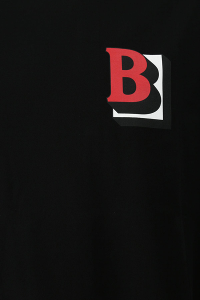 Shop Burberry Black Cotton T-shirt  Nd  Uomo M