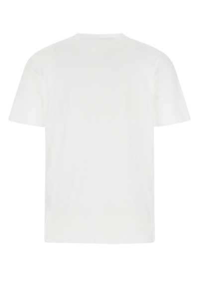 Shop Palm Angels White Cotton T-shirt  White  Uomo S