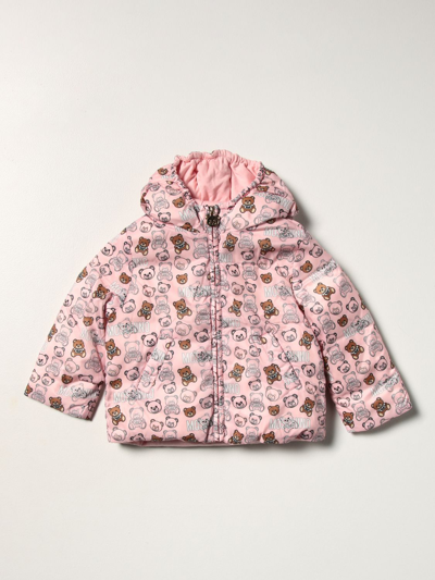 Shop Moschino Baby Jacket  Kids Color Pink