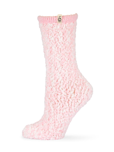 Shop Ugg Women's Cozy Chenille Socks In Seashell Pink