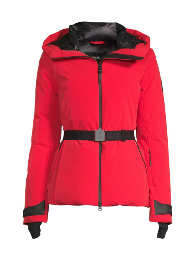 Shop Mackage Krystal Down Ski Jacket In Red