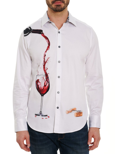 Shop Robert Graham Pinot Noir Stretch Sport Shirt In White