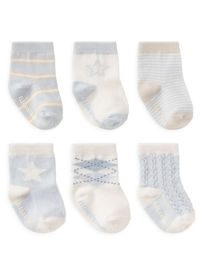 Shop Elegant Baby Baby's Classic Blues 3-pack Assorted Socks