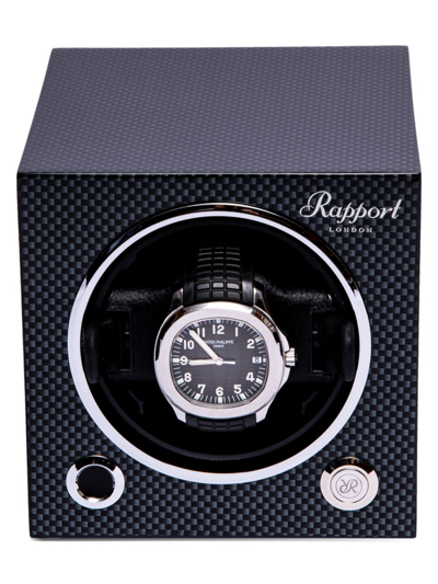 Shop Rapport London Evolution Cube Watch Winder In Carbon