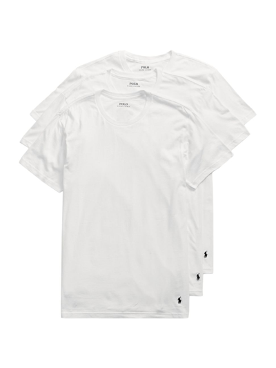 Shop Polo Ralph Lauren Men's 3-pack Crewneck Undershirts In White