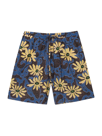 Shop Nanushka Kenan Floral-print Swim Shorts In Floral Blue