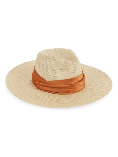 Shop Eugenia Kim Women's Cassidy Woven Packable Fedora In Natural