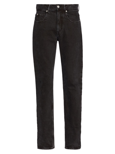 Shop Isabel Marant Men's Jack Five-pocket Jeans In Faded Black