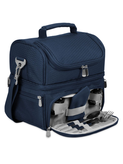 Shop Picnic Time Pranzo Lunch Cooler Bag In Navy Blue