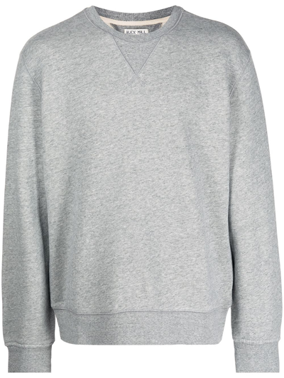 Shop Alex Mill Garment-dyed Long-sleeved Sweatshirt In Grey