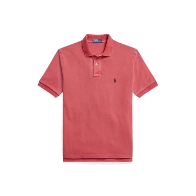 Shop Ralph Lauren Original Fit Mesh Polo Shirt In Red Beret