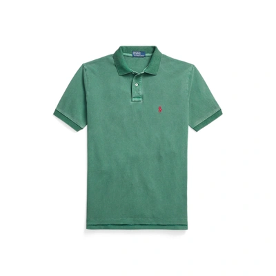 Shop Ralph Lauren Original Fit Mesh Polo Shirt In Stuart Green
