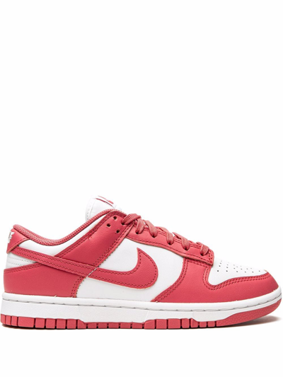 Shop Nike Dunk Low "white/archeo Pink" Sneakers