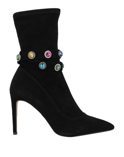 Shop Kurt Geiger Woman Ankle Boots Black Size 8.5 Soft Leather