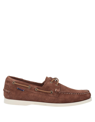 Shop Sebago Docksides Man Loafers Brown Size 9.5 Soft Leather