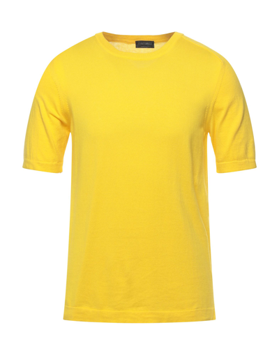 Shop Zanieri Sweaters In Yellow