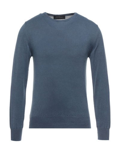 Shop Les Copains Sweaters In Slate Blue