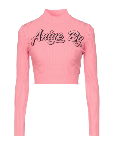 Shop Aniye By Woman Turtleneck Pink Size L Viscose, Polyester