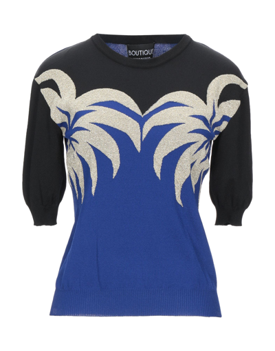 Shop Boutique Moschino Woman Sweater Bright Blue Size 12 Viscose, Polyamide