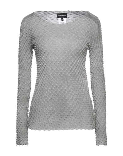 Shop Emporio Armani Woman Sweater Sage Green Size 14 Cotton