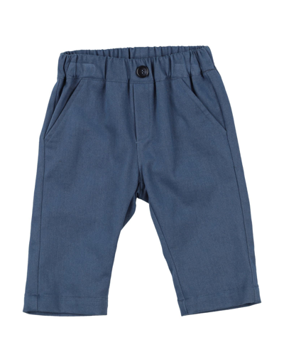 Shop Aletta Newborn Boy Pants Slate Blue Size 3 Cotton, Lycra