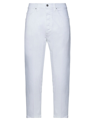 Shop Don The Fuller Man Jeans White Size 34 Cotton, Elastane