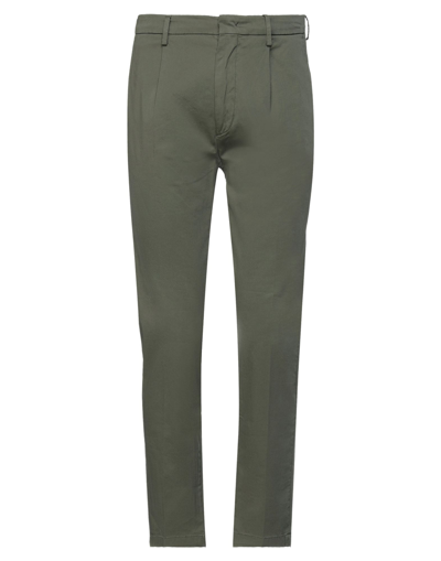 Shop Be Able Man Pants Military Green Size 38 Cotton, Elastane