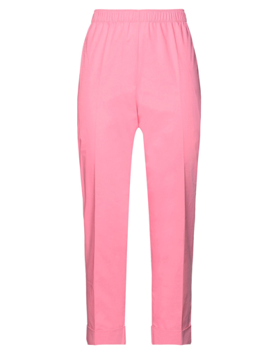 Shop Semicouture Woman Pants Pink Size 4 Cotton