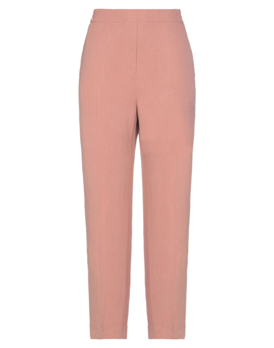 Shop Etro Woman Pants Pastel Pink Size 8 Linen, Cotton