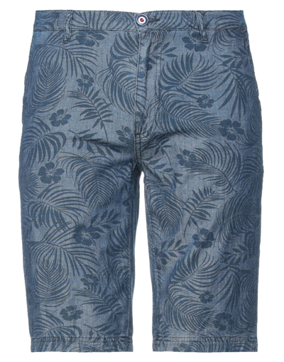 Shop Fred Mello Shorts & Bermuda Shorts In Slate Blue