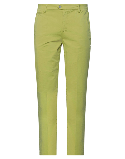 Shop Teleria Zed Man Pants Green Size 40 Cotton, Lycra