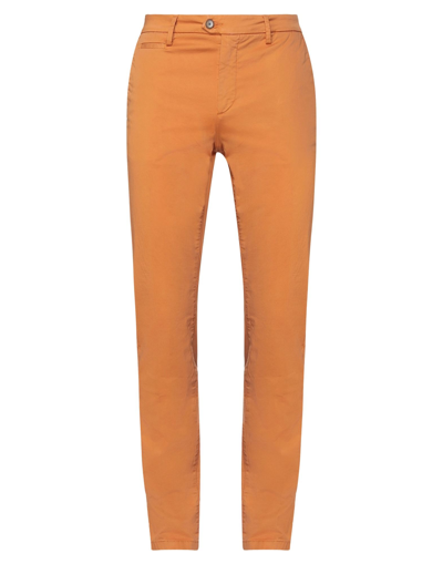 Shop Teleria Zed Man Pants Orange Size 38 Cotton, Lycra