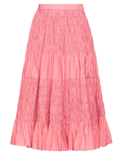 Shop Molly Goddard Midi Skirts In Pink
