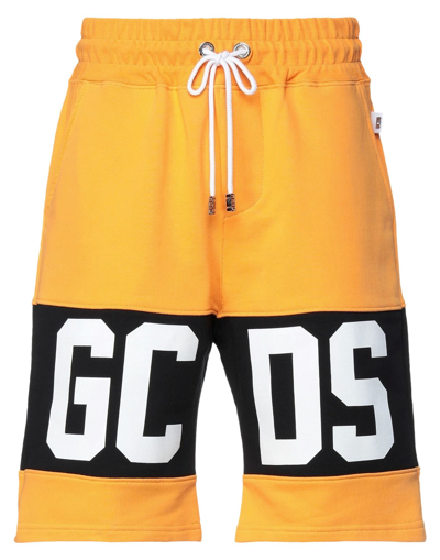 Shop Gcds Shorts & Bermuda Shorts In Orange