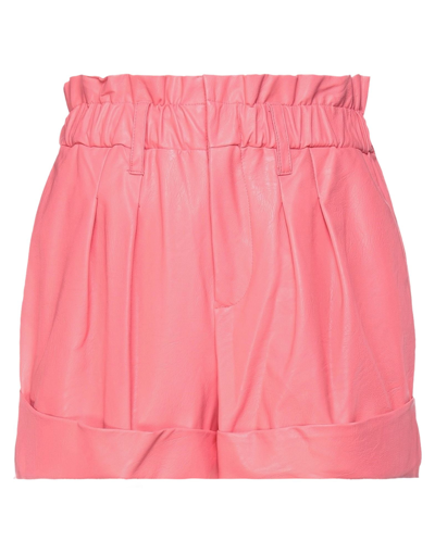 Shop Aniye By Woman Shorts & Bermuda Shorts Coral Size 8 Viscose, Polyurethane In Red